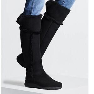 La Canadienne Tami suede boots Black size 9M